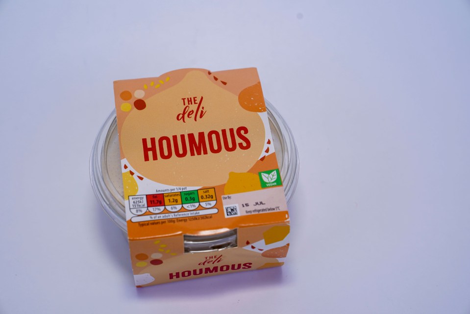 Aldi’s houmous was our favourite