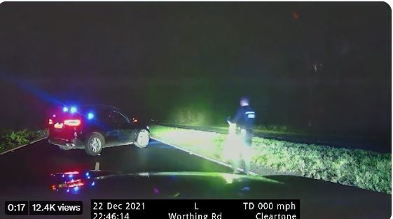 Sussex police have branded the actions of the driver 'dangerous'