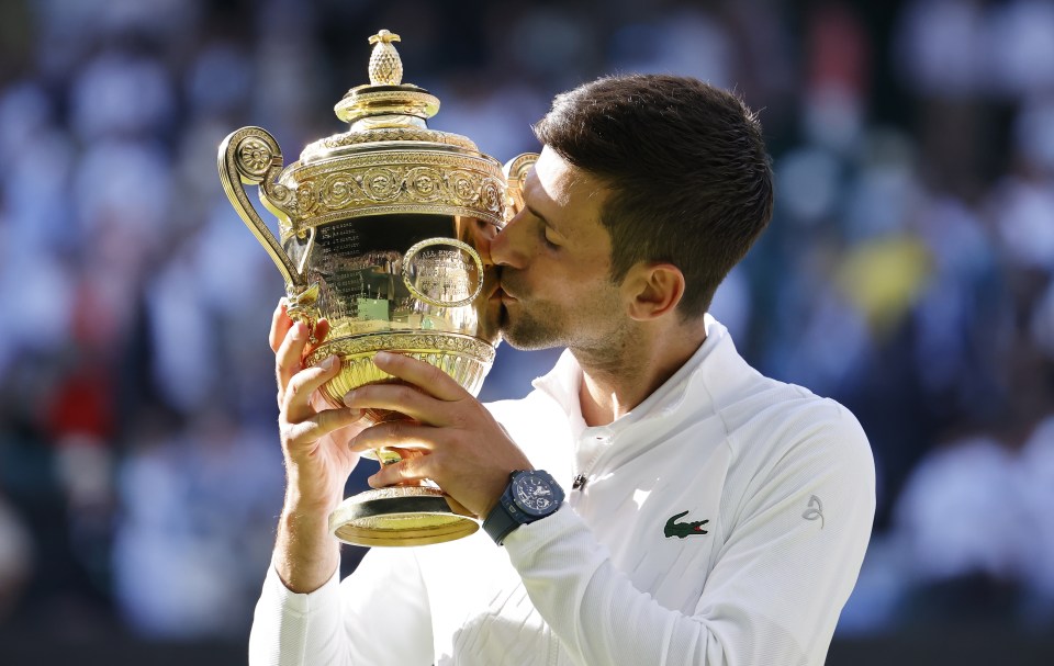 Djokovic lifted the crown after yesterday's final