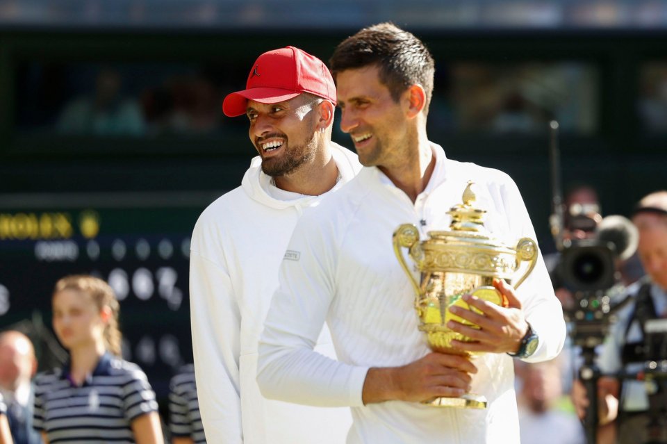 Novak Djokovic and Nick Kyrgios have improved their relationship - with the Seb vowing to buy his rival dinner after their Wimbledon final