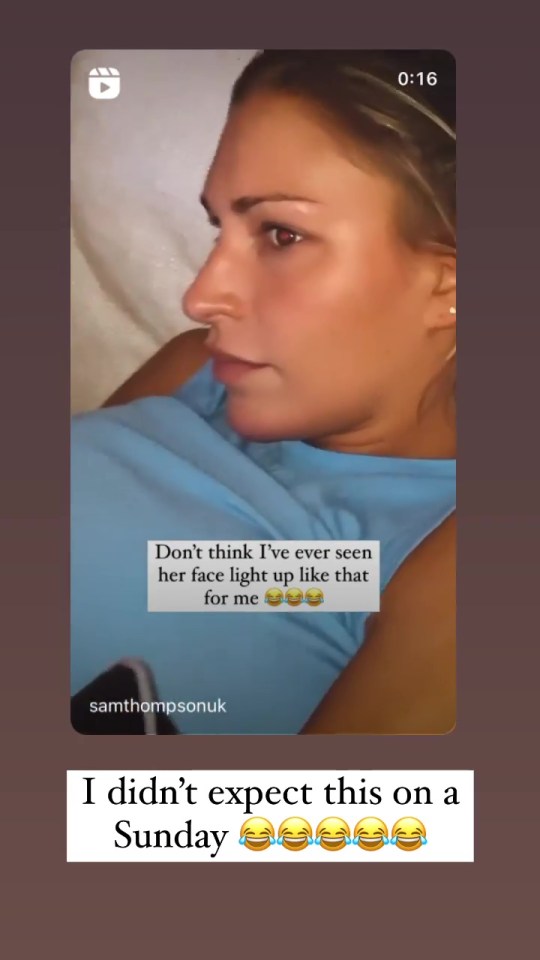 Sam's followers rushed to his social media to see Zara's reaction