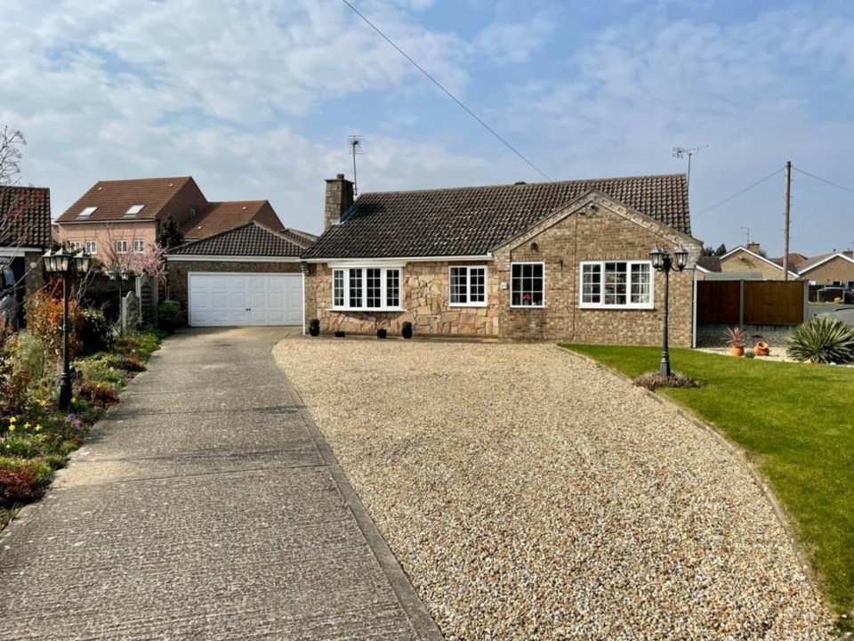 The four-bed bungalow in Lincoln boasts a hidden feature