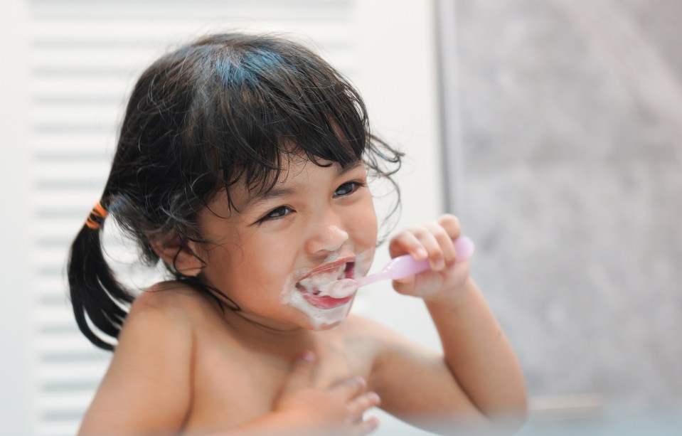 Kids as young as six months old should start brushing their teeth