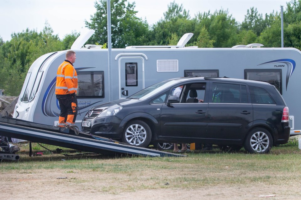 Vehicles were seized, although there was little trouble and all the caravans have now left