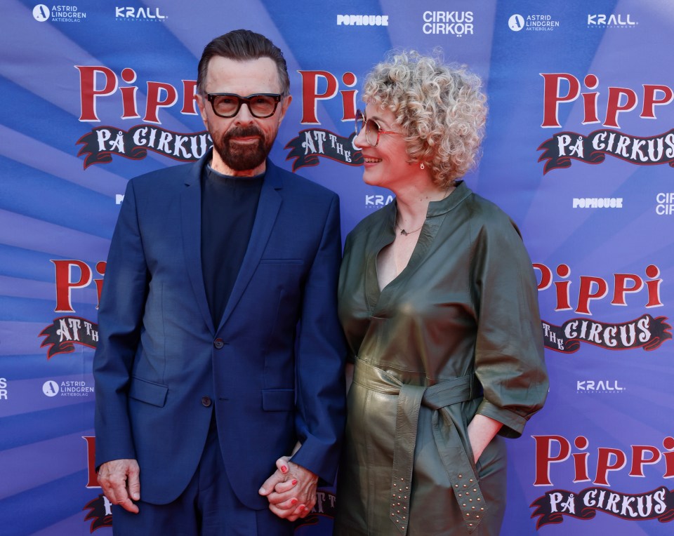 Bjorn Ulvaeus brought Christina Sas – three decades his junior – to the premier of his new musical Pippi