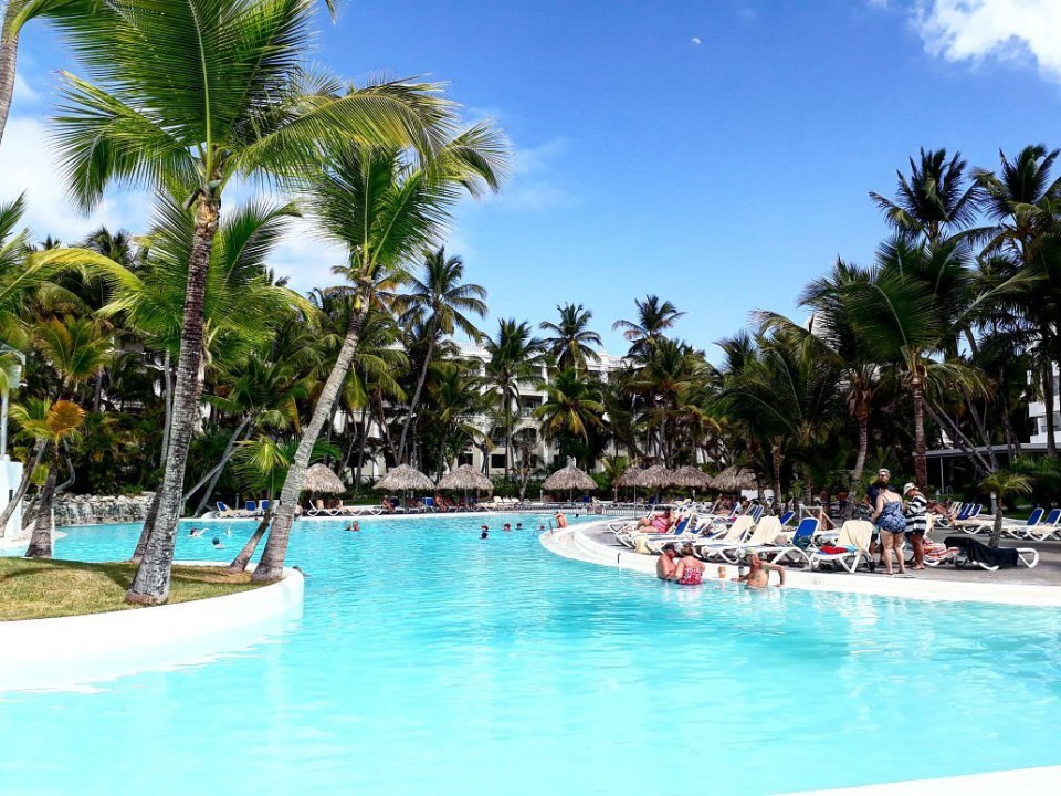 The family were staying at the Riu Naiboa hotel during their week-long all-inclusive trip