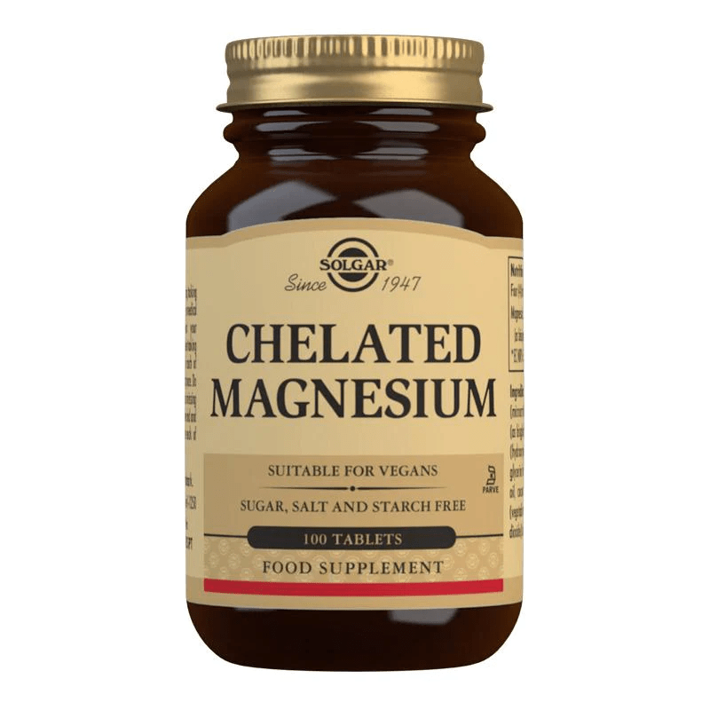 Chelated magnesium is easily absorbed by the body and good for tackling fatigue, tiredness and lethargy