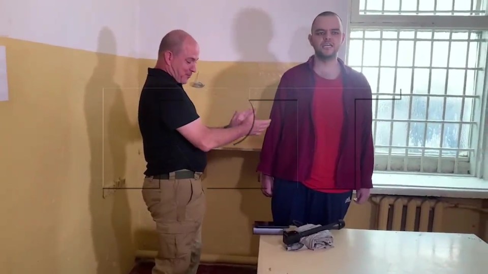 The sick video showed prisoner Aiden Aslin being applauded for his singing voice