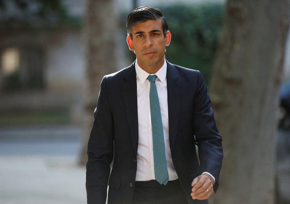 Tory leadership frontrunner Rishi Sunak