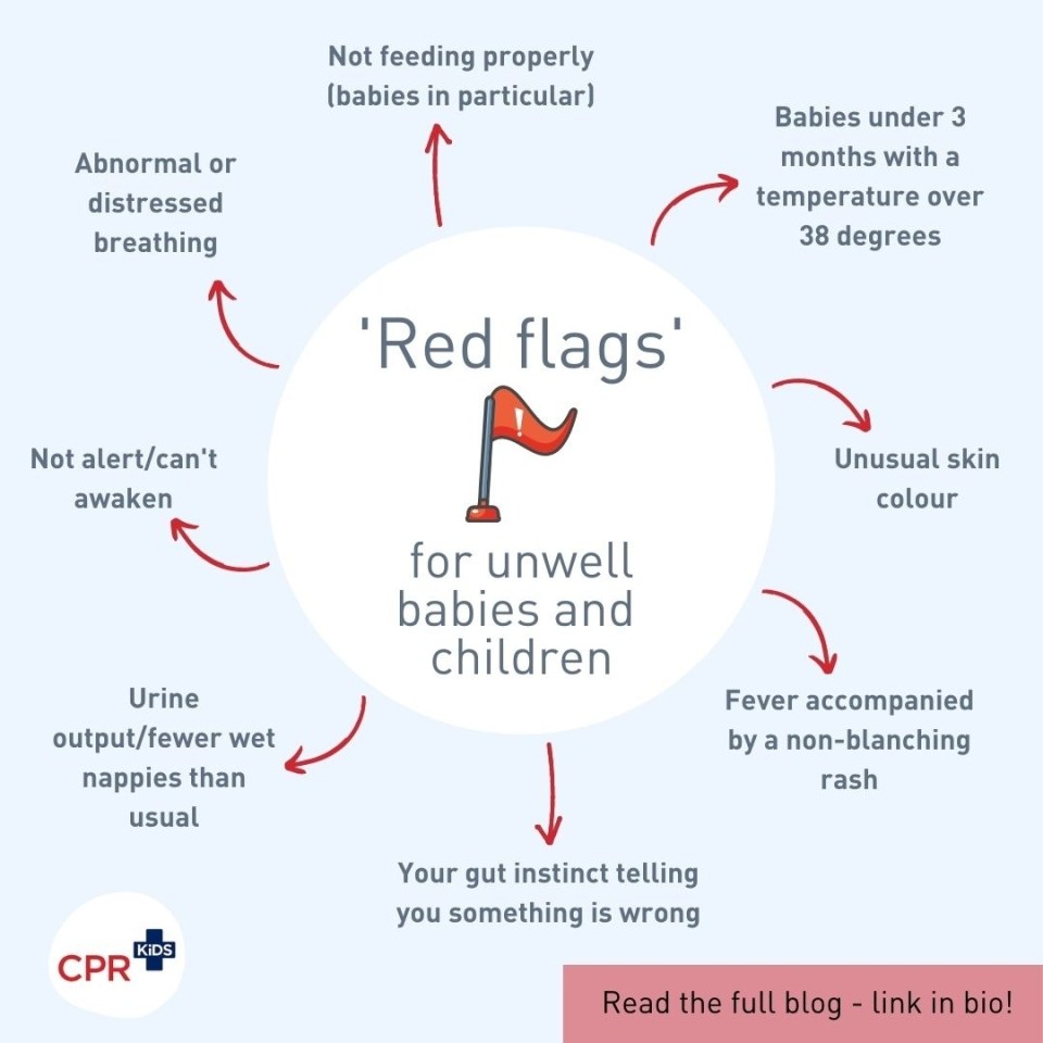 First aiders have revealed the eight red flags you need to look out for in babies