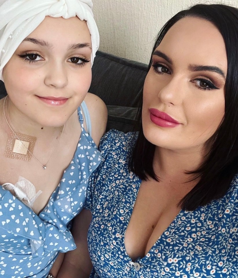 Natalie and her daughter, who was diagnosed with Hodgkin lymphoma on June 8