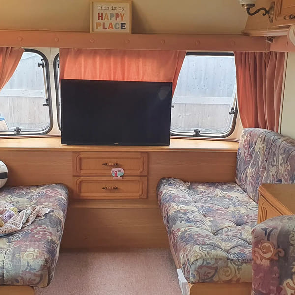 Zena gave her old caravan a spruce up using B&M and Ikea bargains