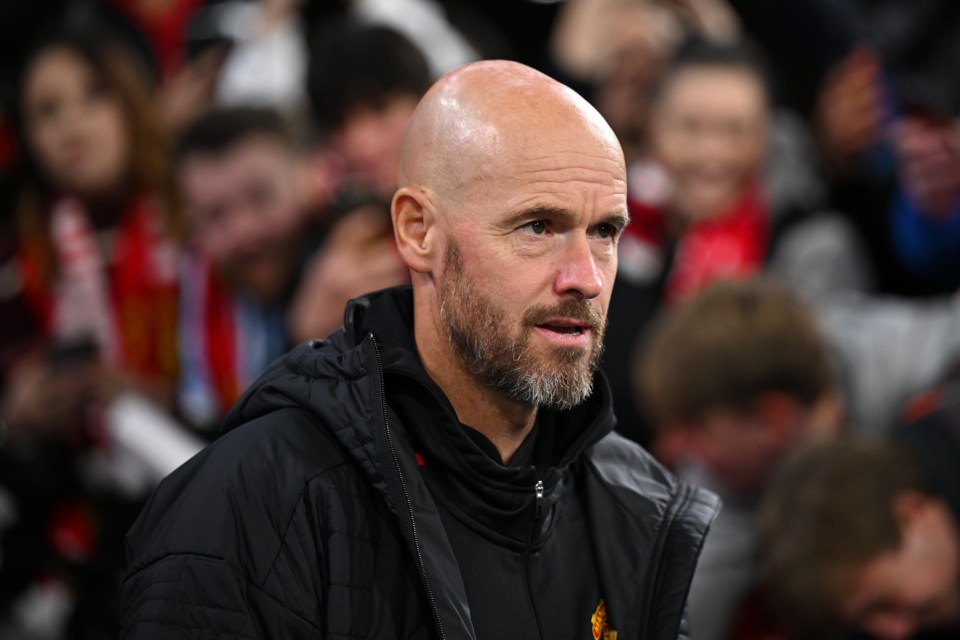 Erik ten Hag appeared to let out an X-rated rant during United's match with Crystal Palace