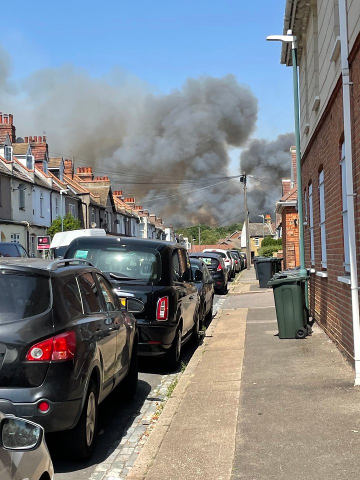 The fire in Dartford is one of hundreds being tackled across the UK