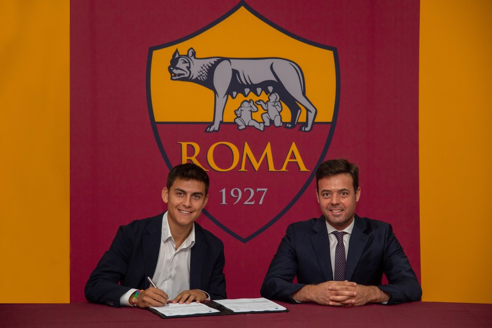 Roma signing Paulo Dybala was previously linked with Manchester United and Chelsea