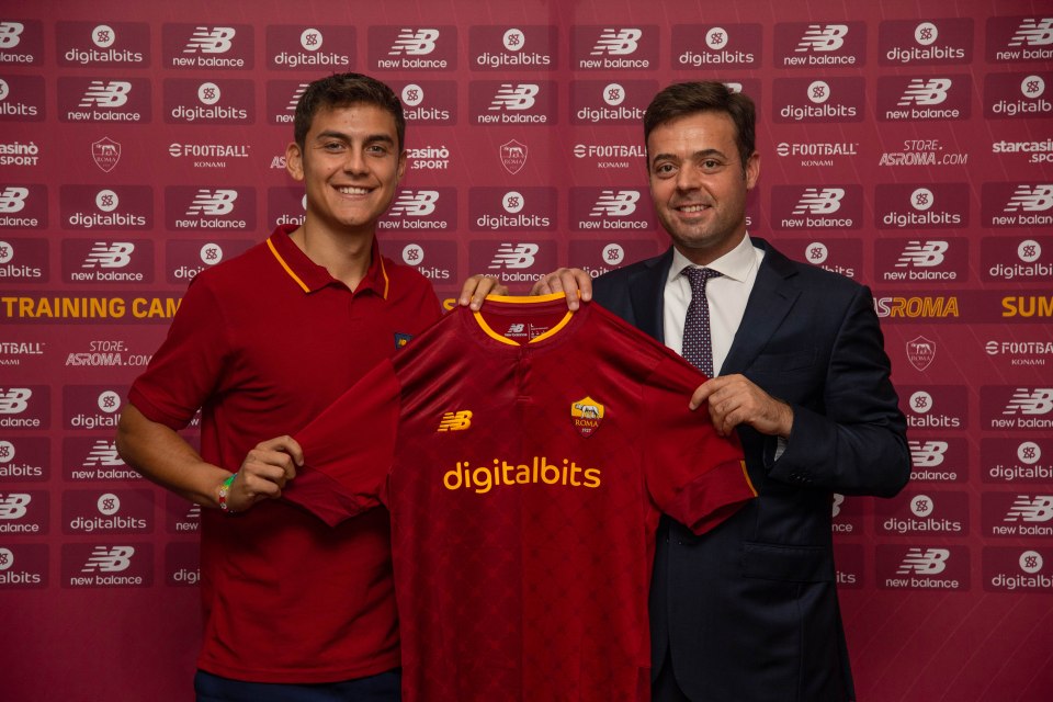 Paulo Dybala joined Roma as a free agent after leaving Juventus