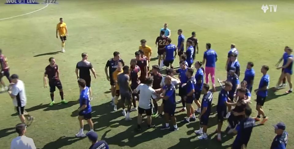 Wolves' friendly against Levante descended into chaos