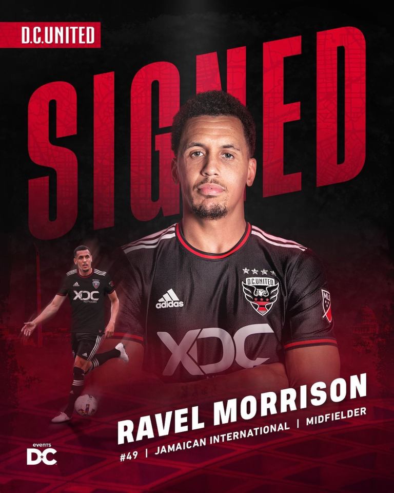 DC United have confirmed the signing of former Man Utd and Derby star Ravel Morrison