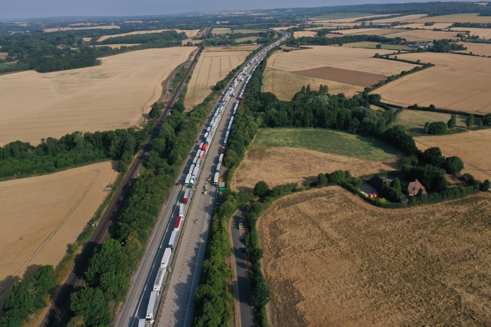 The M20 coastbound between Junction 8 in Maidstone and Junction 12 in Folkestone is closed to non-freight traffic