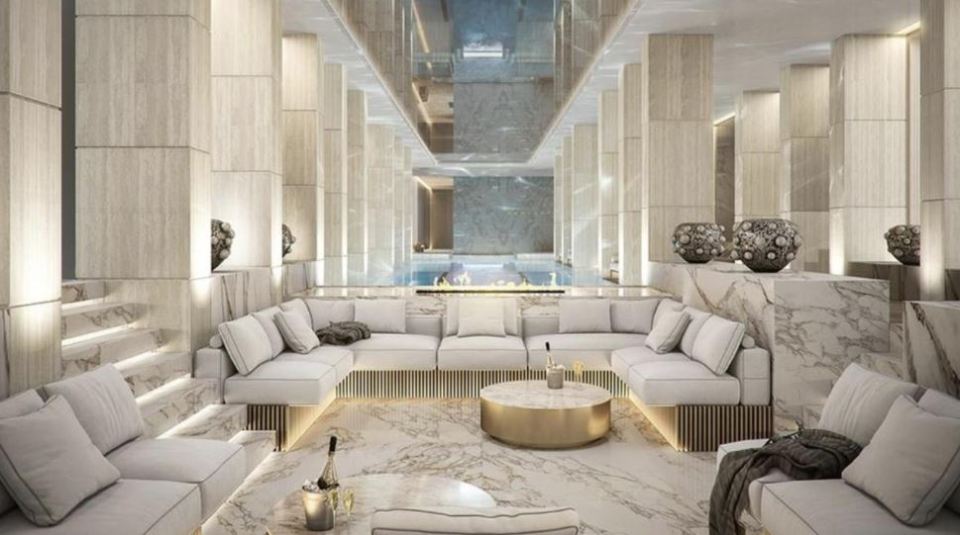 He purchased the stunning apartment in the exclusive Saint Moritz complex for £5.7m