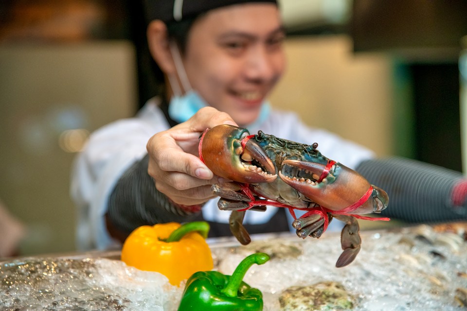 Crab street food in Bangkok