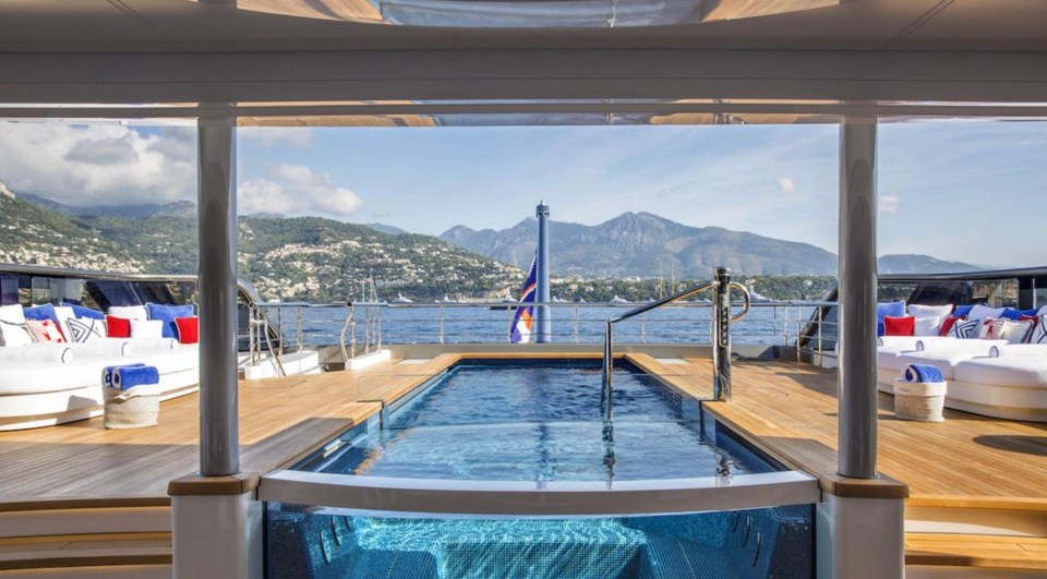 The £1.6million a week yacht is the ultimate accommodation for the rich and famous