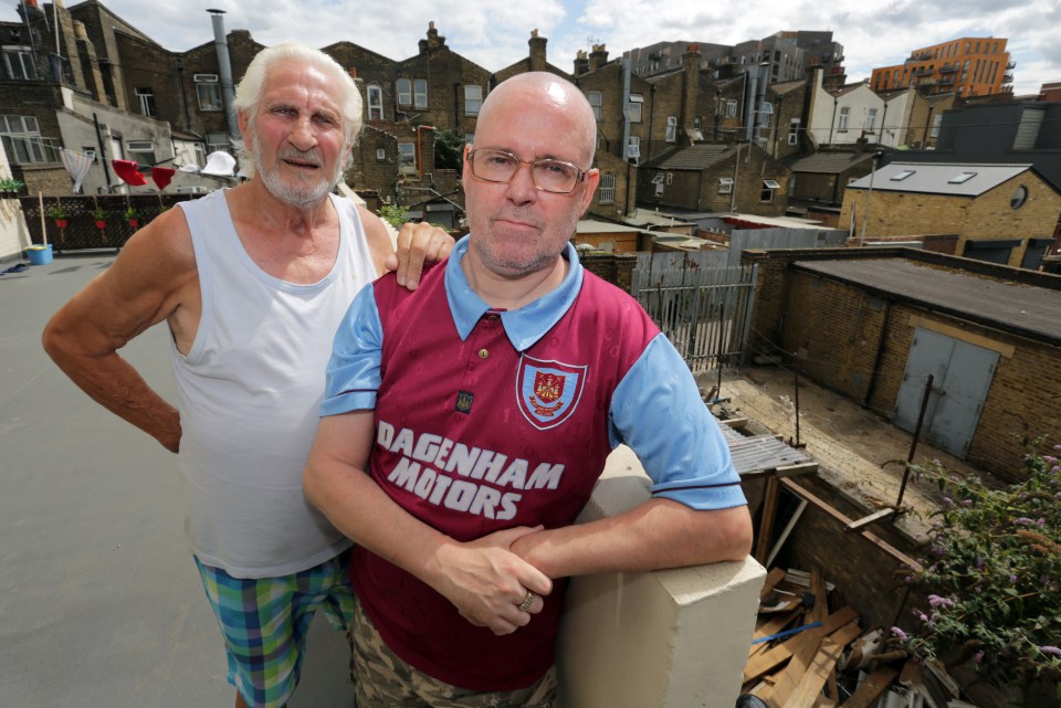 Roy Winn (L) and Kevin Solomon (R) are fed up with the mess