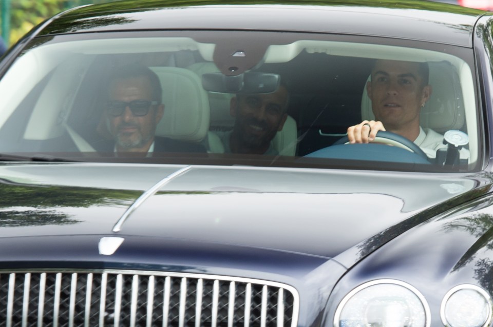 Cristiano Ronaldo, right, reported back to training earlier this week