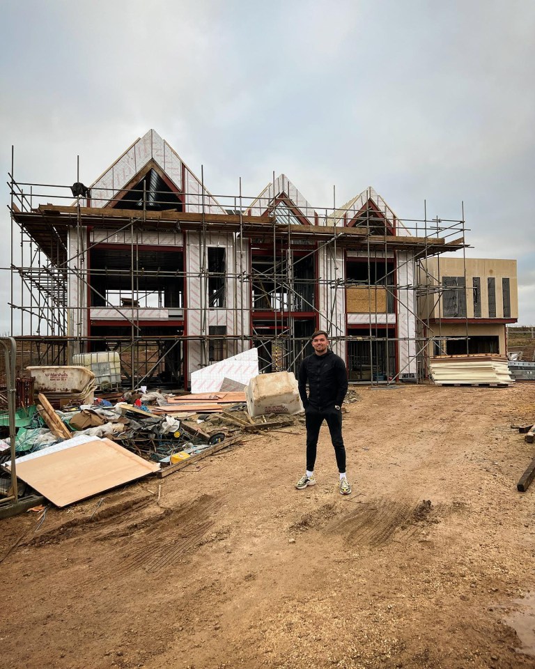 The former Geordie Shore star builds luxury mansions