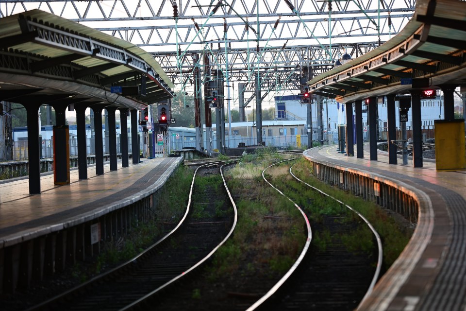 Manchester Piccadilly Station was deserted first thing this morning