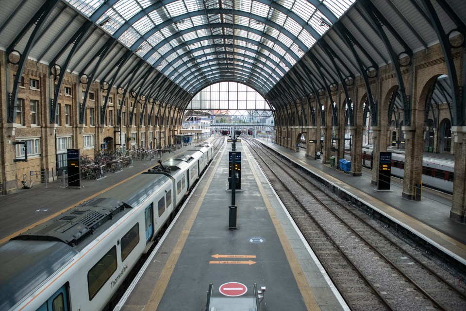 King's Cross Station was unusually quiet first thing as commuters sought different means of travel