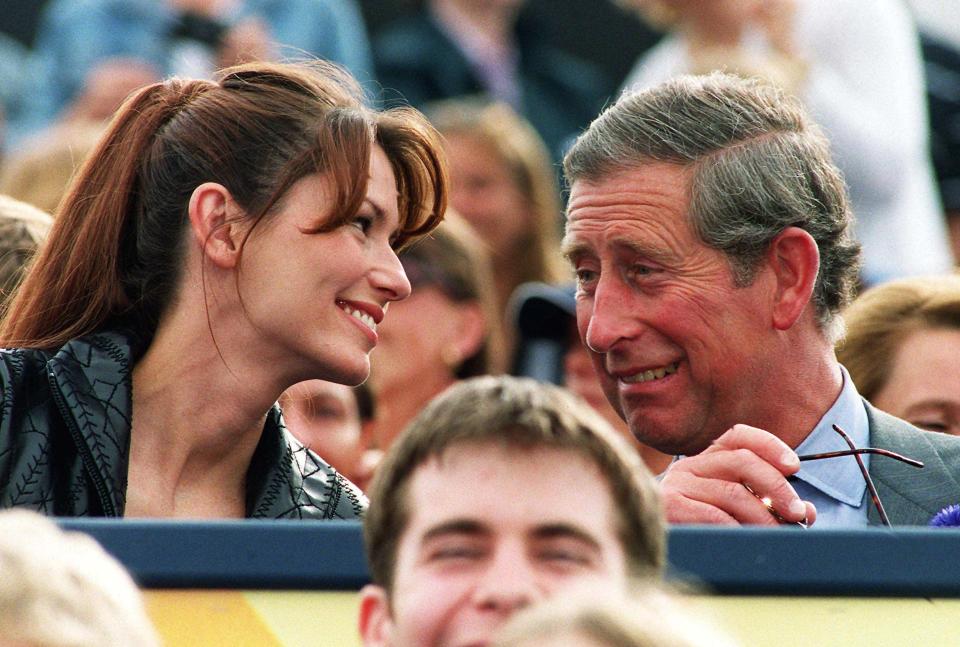 Shania with Prince Charles in 1999 after she performed at Party in the Park in aid of The Princes' Trust