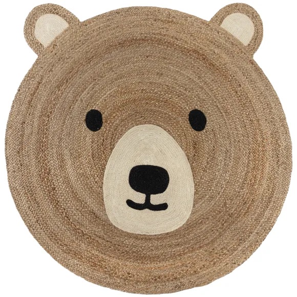 The jute bear circle rug from Dunelm is £35