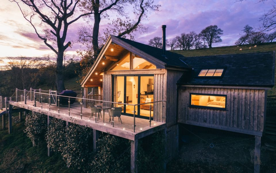 This luxury treehouse is designed for two