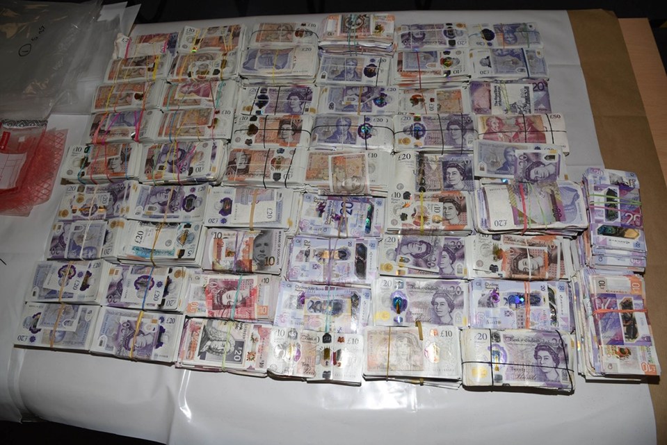 A total £104 million was smuggled out of Britain, according to the NCA