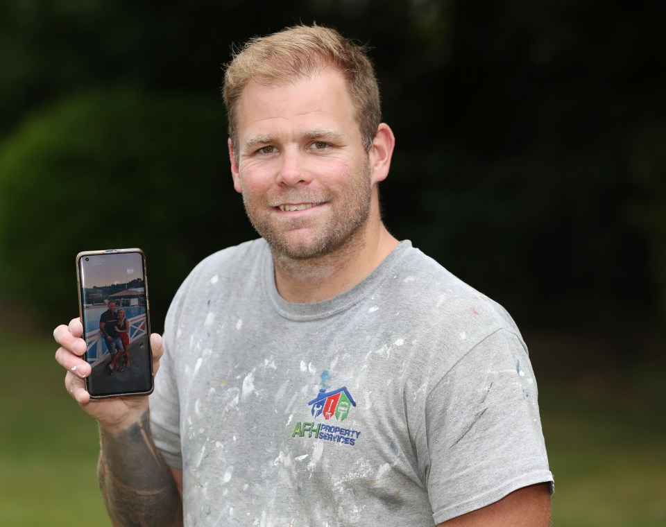 Dad Andy Higgins was reunited with lost holiday snaps after scuba divers found his iPhone, five days after it fell in the sea