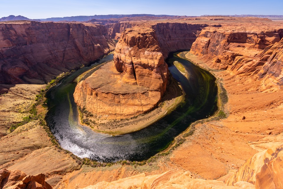 Few sites are more striking than an aerial view of Nevada’s sandy Grand Canyon