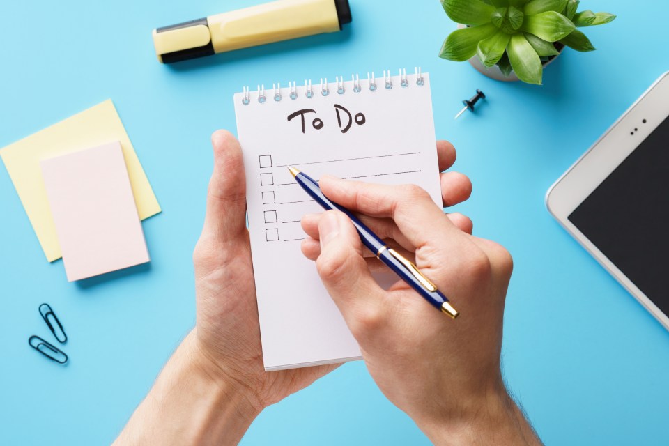 To-do lists can give you that natural buzz as well as helping you stay on track