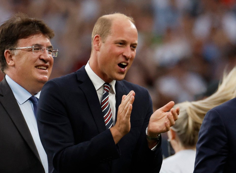 Prince William was in the stands tonight