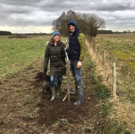 Nicola (above, with Matthew Bose) lives in a West Yorkshire cottage with her partner