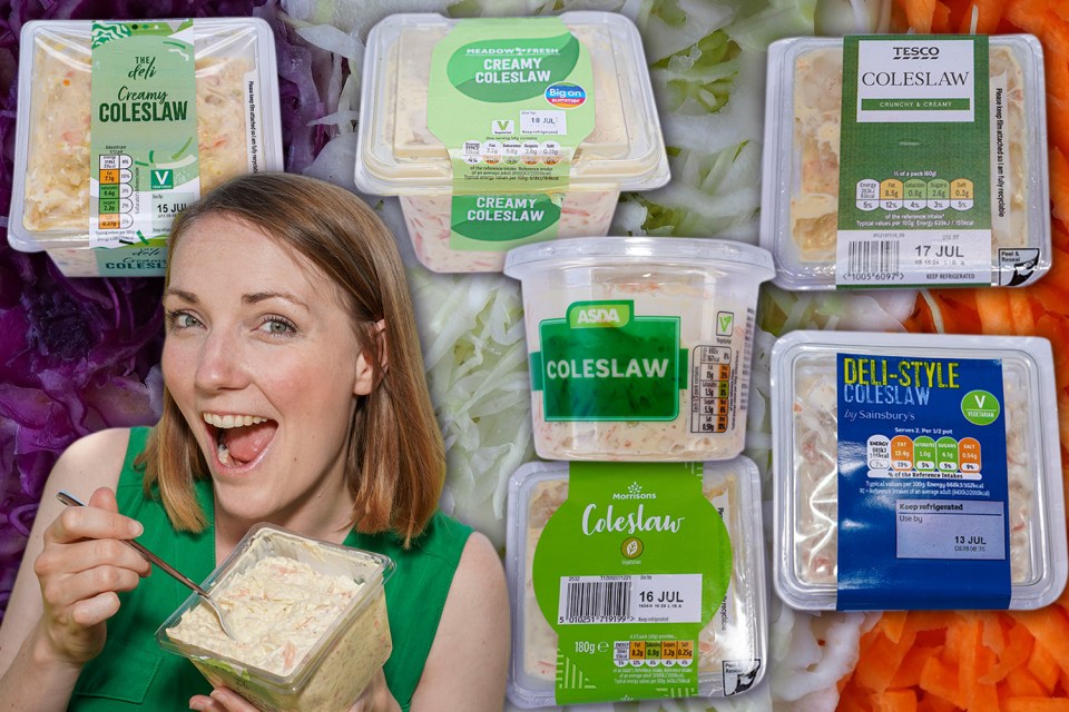 We tasted supermarket own-brand coleslaw