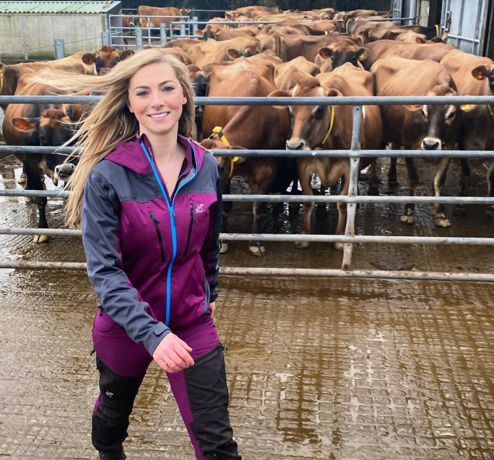 Becky posts regularly on social media detailing her life as a farmer