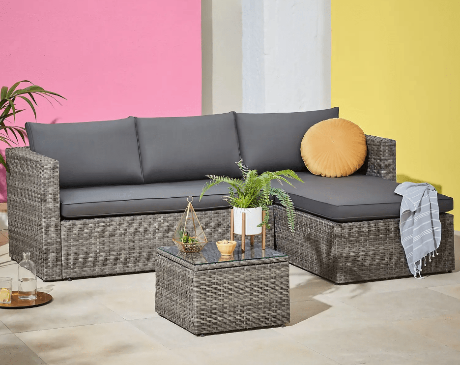 This stunning garden sofa set is going for less at Homebase