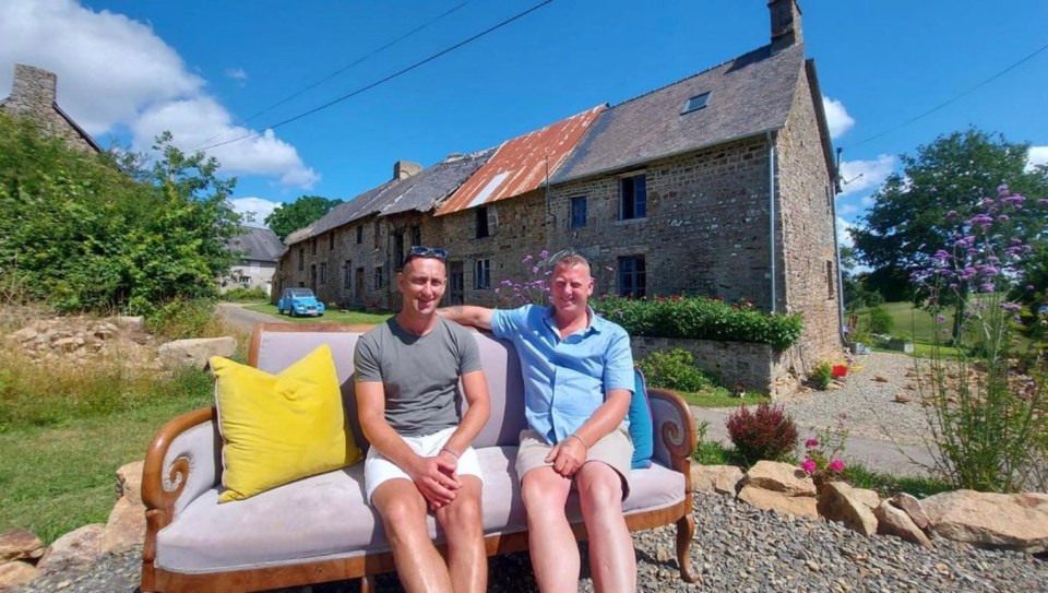 Paul and Yip pictured at their French home