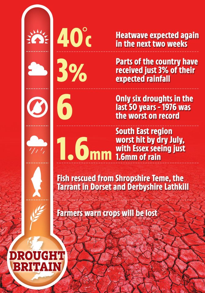 Previous droughts were declared here in 1996, 2012 and 2018, but they were restricted to smaller regions of the UK