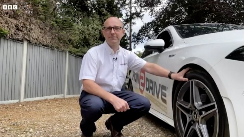 Howard Floyd, owner of How-2-Drive, spoke to the BBC about his top tips for more fuel efficient driving. Credit: BBC