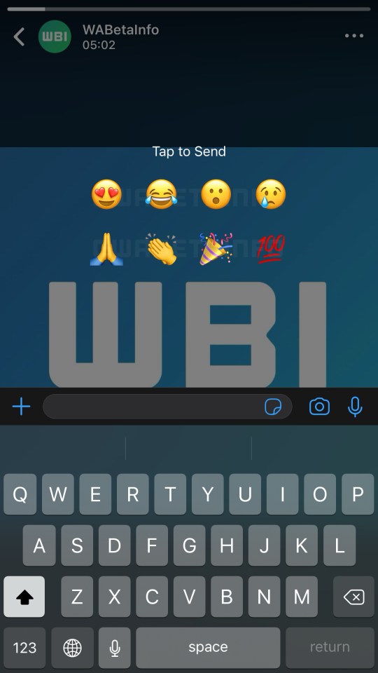 Quick emoji reactions for WhatsApp status updates are in development