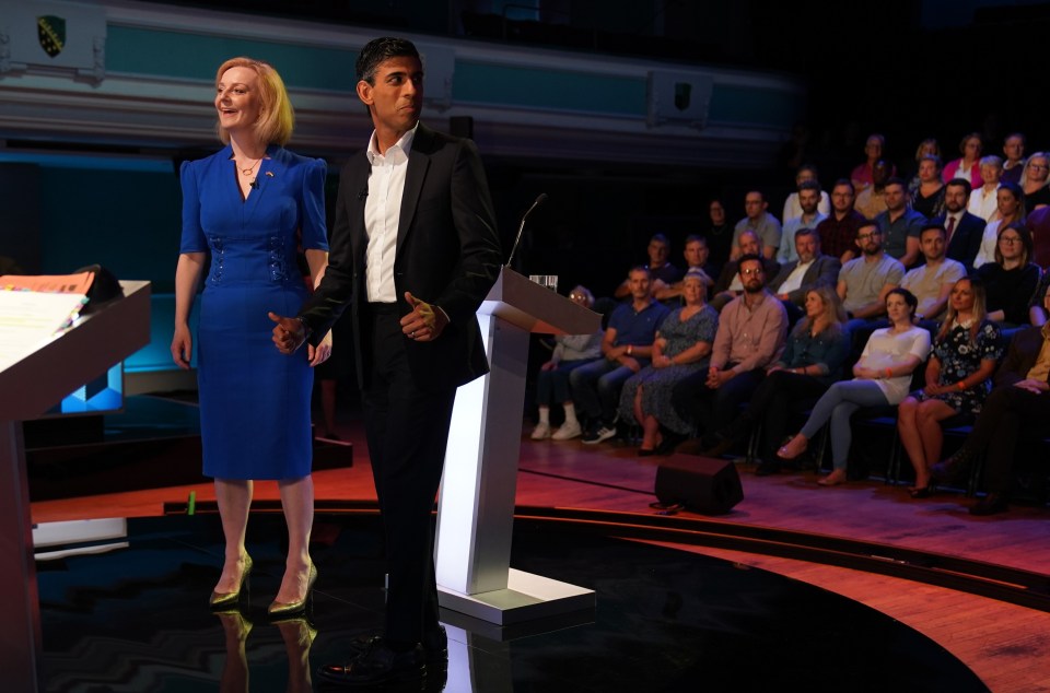 Liz Truss and Rishi Sunak clashed heads during last night's Tory leadership debate