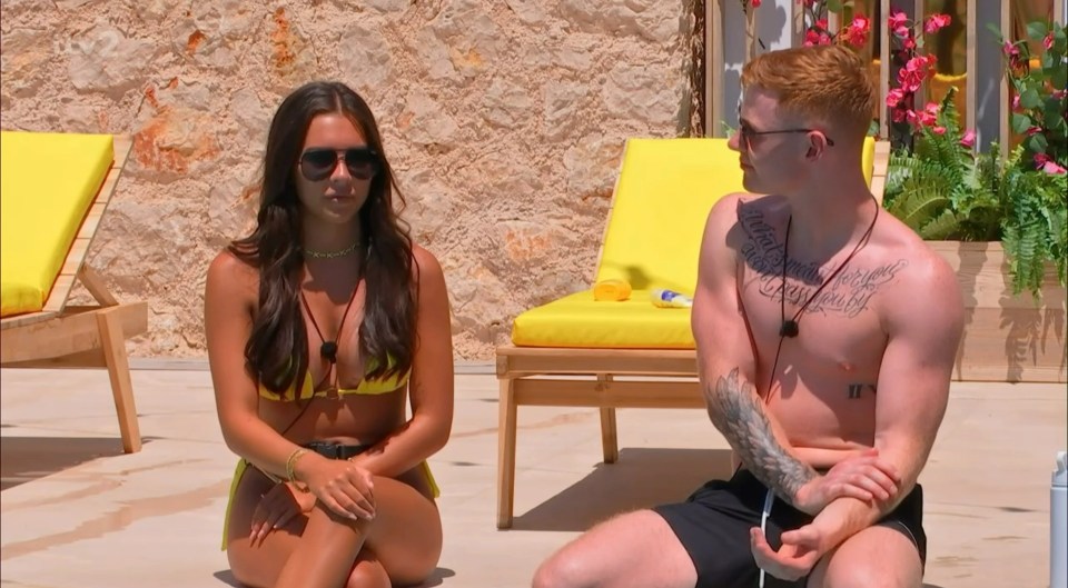 Jack on Love Island with Gemma Owen