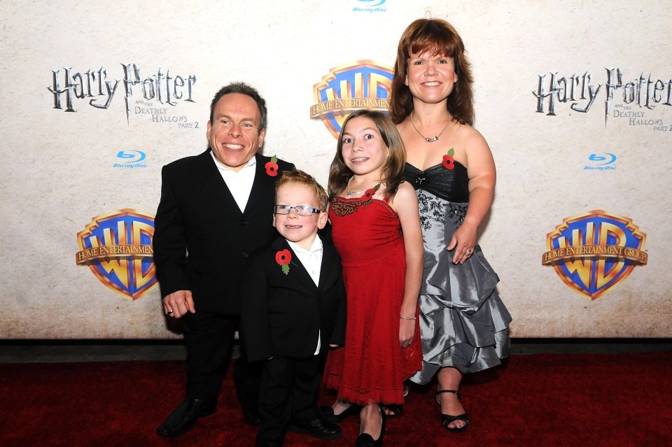 The film star and his family at the opening of Harry Potter and the Deathly Hallows: Part 2 Celebration at Universal Orlando in 2011